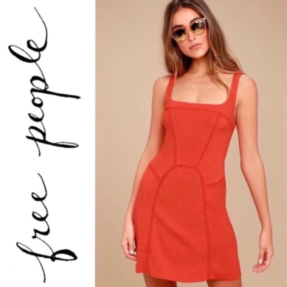 INTIMATELY FREE PEOPLE Beyond Me Red Mini Dress